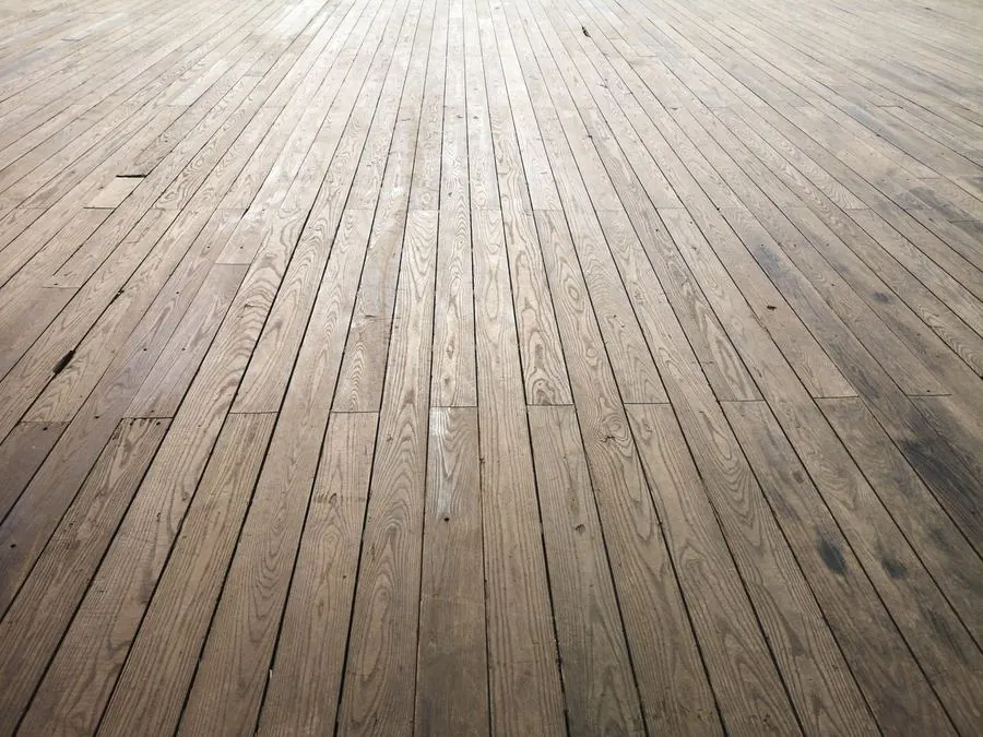 The space before, untreated floor